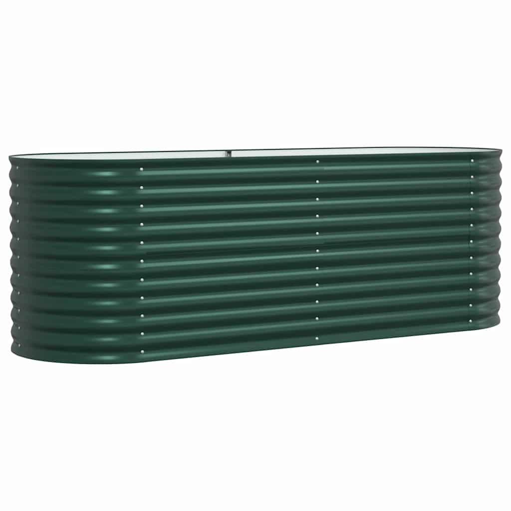 Letto Rialzato Verde 240 x 80 x 81 cm Acciaio
