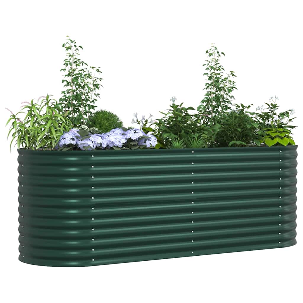 Letto Rialzato Verde 240 x 80 x 81 cm Acciaio