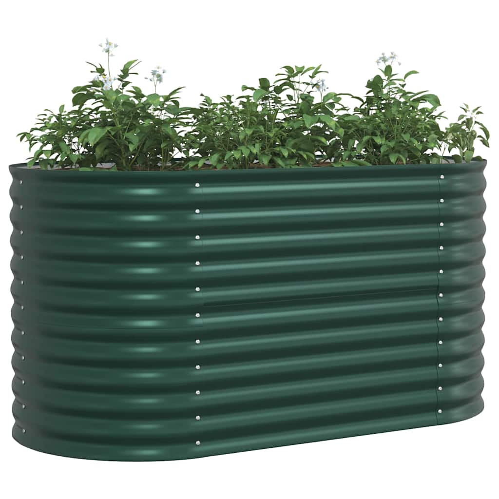 Letto Rialzato Verde 160 x 80 x 81 cm Acciaio
