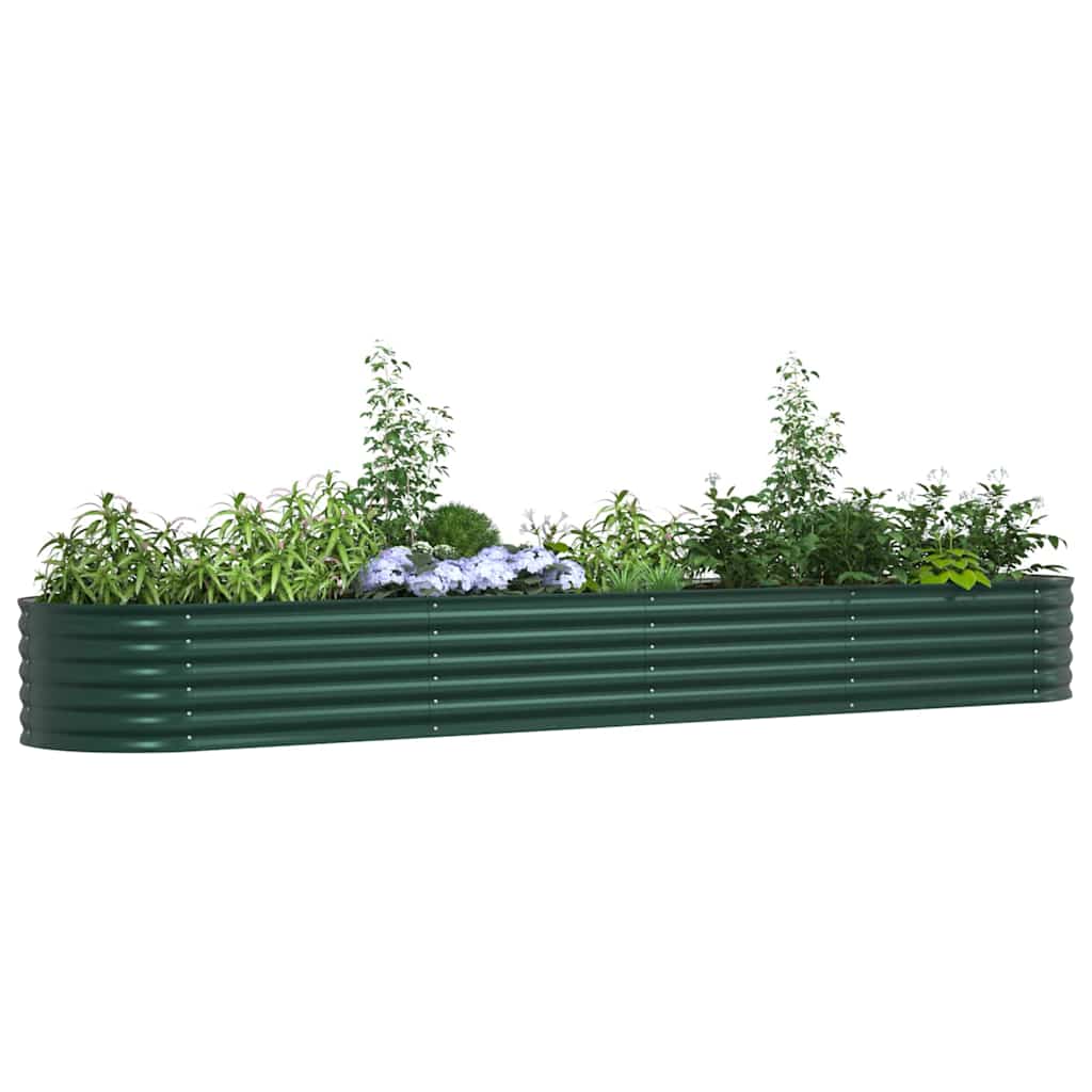 Letto Rialzato Verde 400 x 80 x 44 cm Acciaio