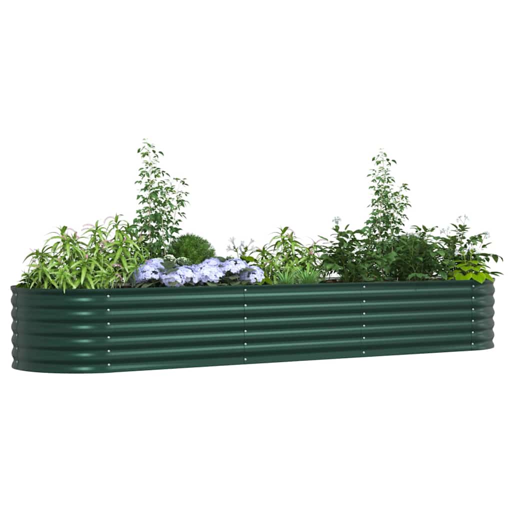 Letto Rialzato Verde 320 x 80 x 44 cm Acciaio