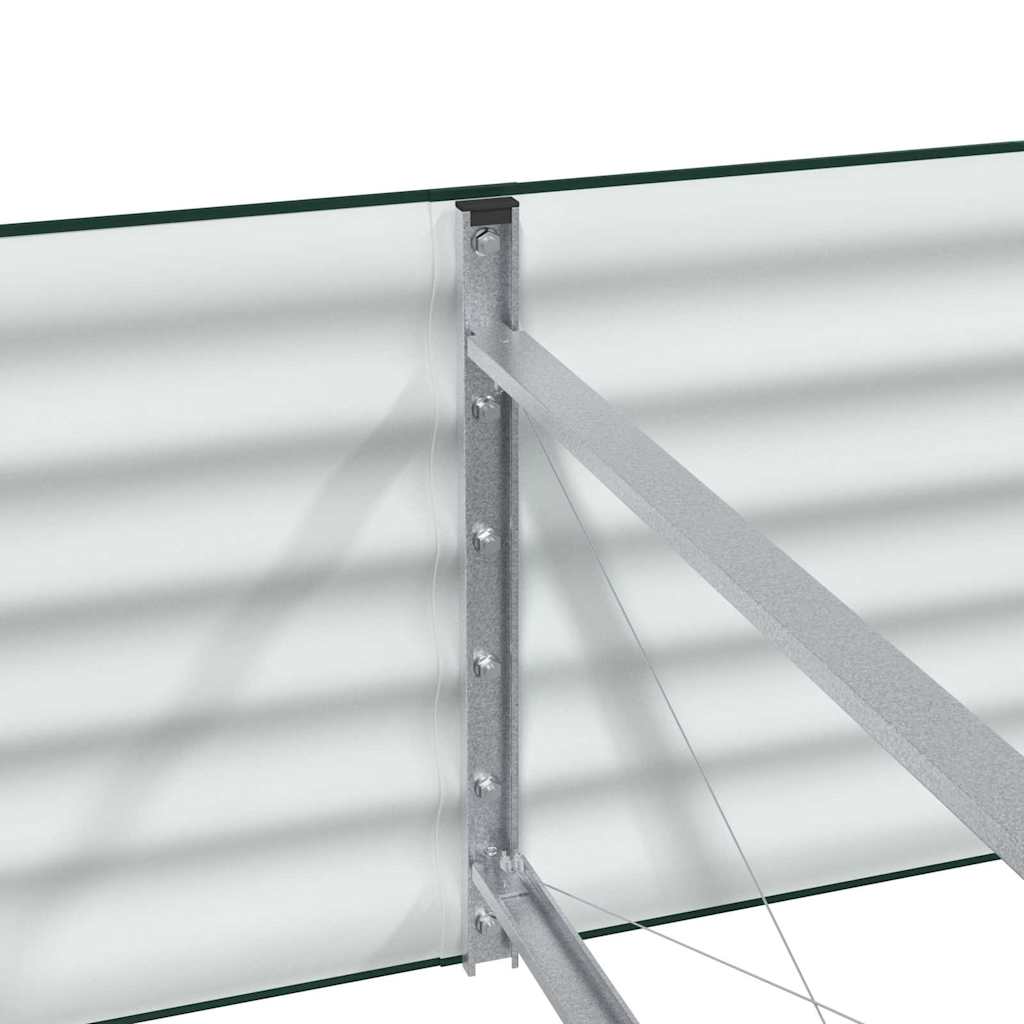 Letto Rialzato Verde 320 x 80 x 44 cm Acciaio