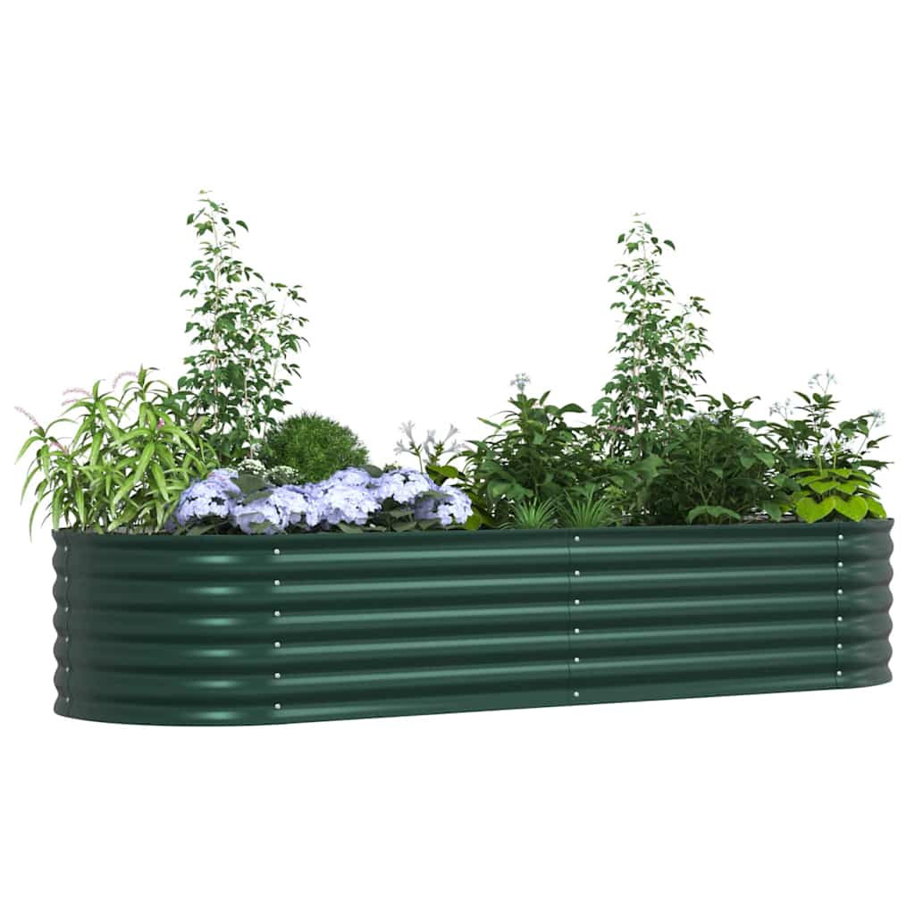 Letto Rialzato Verde 240 x 80 x 44 cm Acciaio