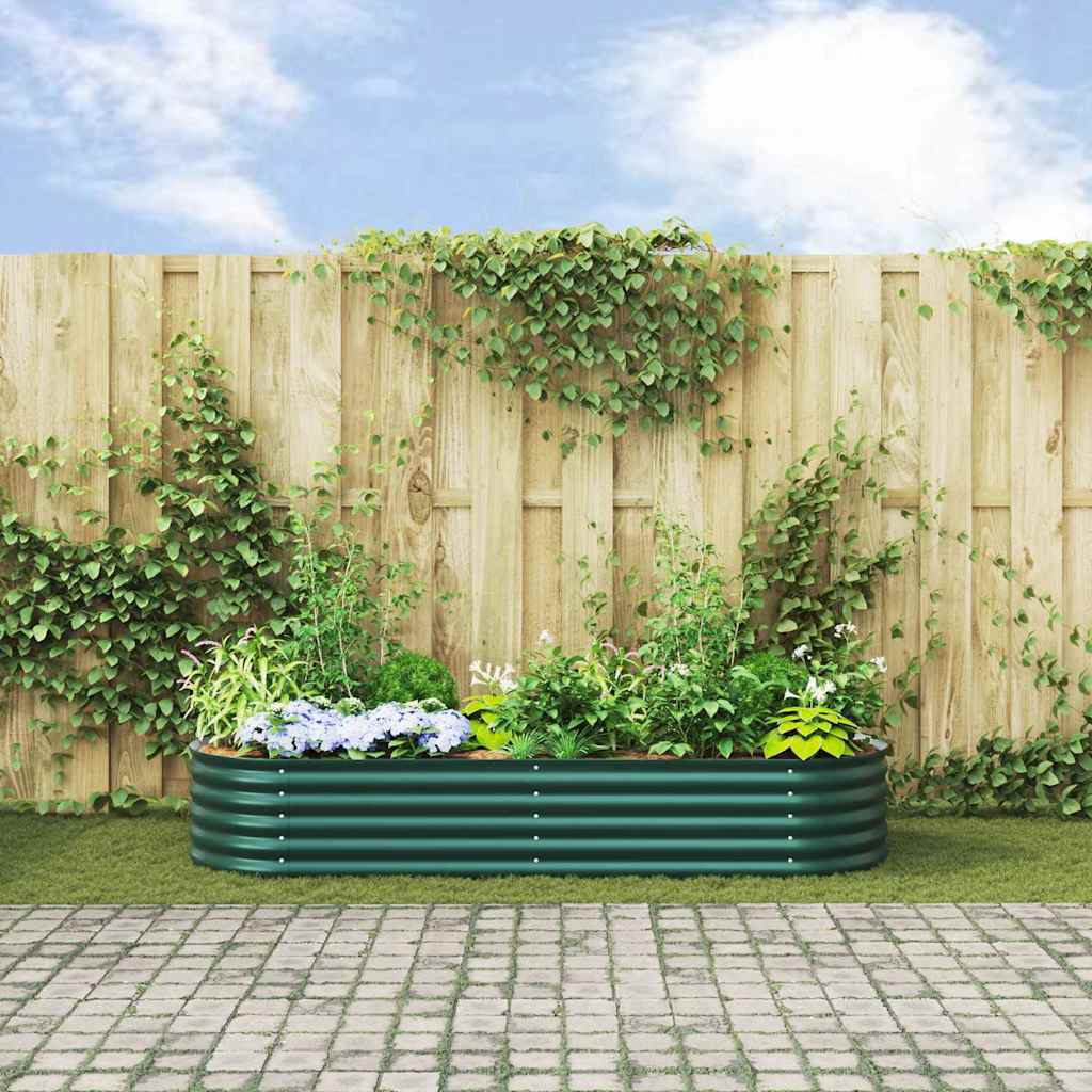 Letto Rialzato Verde 240 x 80 x 44 cm Acciaio