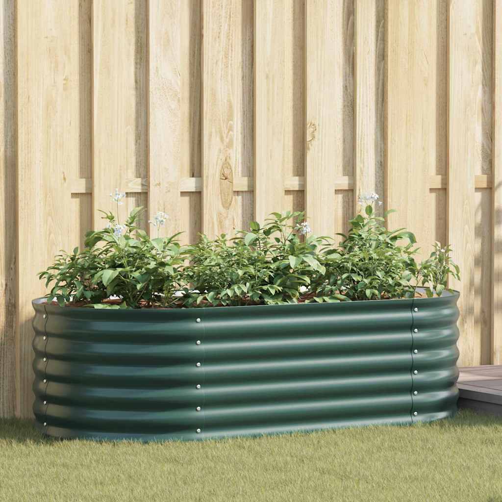 Letto Rialzato Verde 160 x 80 x 44 cm Acciaio