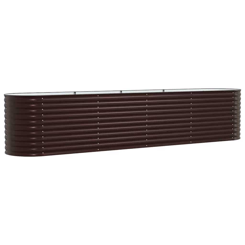 Letto Rialzato Marrone 400 x 80 x 81 cm Acciaio