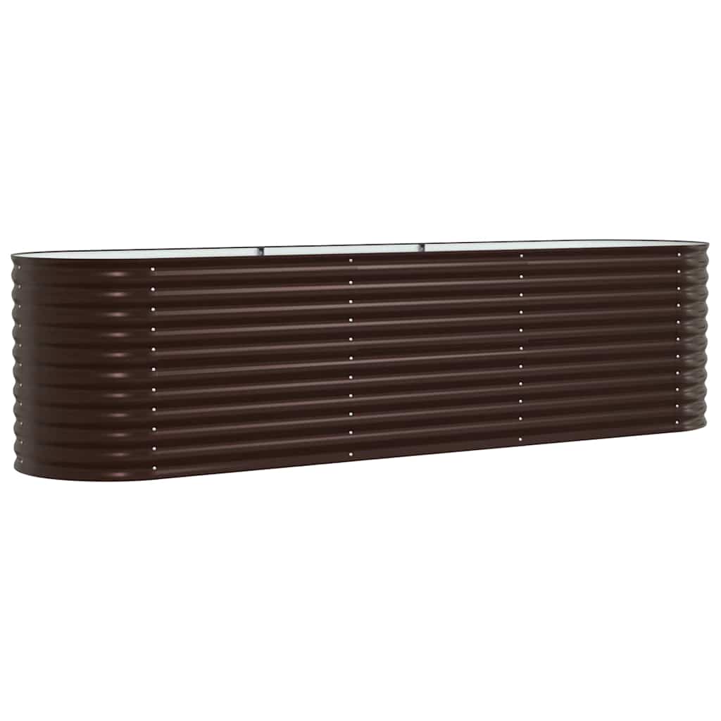 Letto Rialzato Marrone 320 x 80 x 81 cm Acciaio
