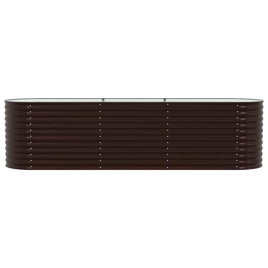 Letto Rialzato Marrone 320 x 80 x 81 cm Acciaio