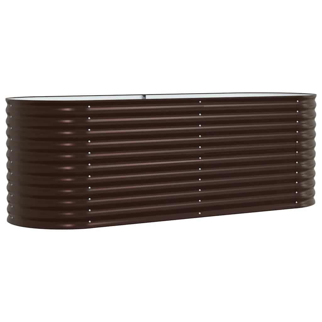 Letto Rialzato Marrone 240 x 80 x 81 cm Acciaio
