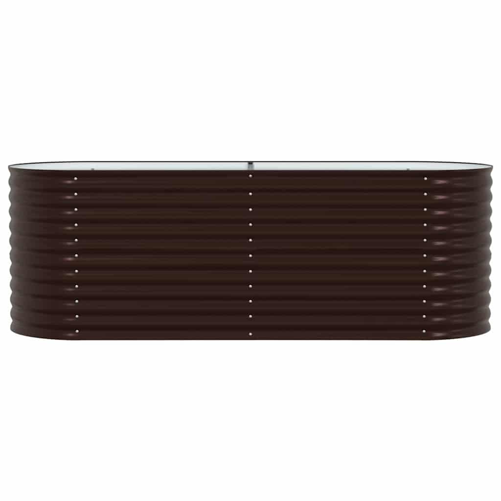 Letto Rialzato Marrone 240 x 80 x 81 cm Acciaio
