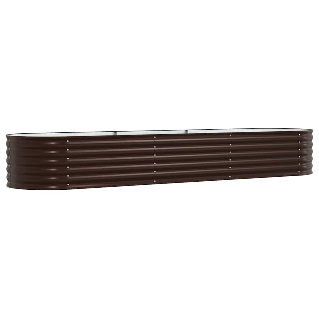 Letto Rialzato Marrone 320 x 80 x 44 cm Acciaio