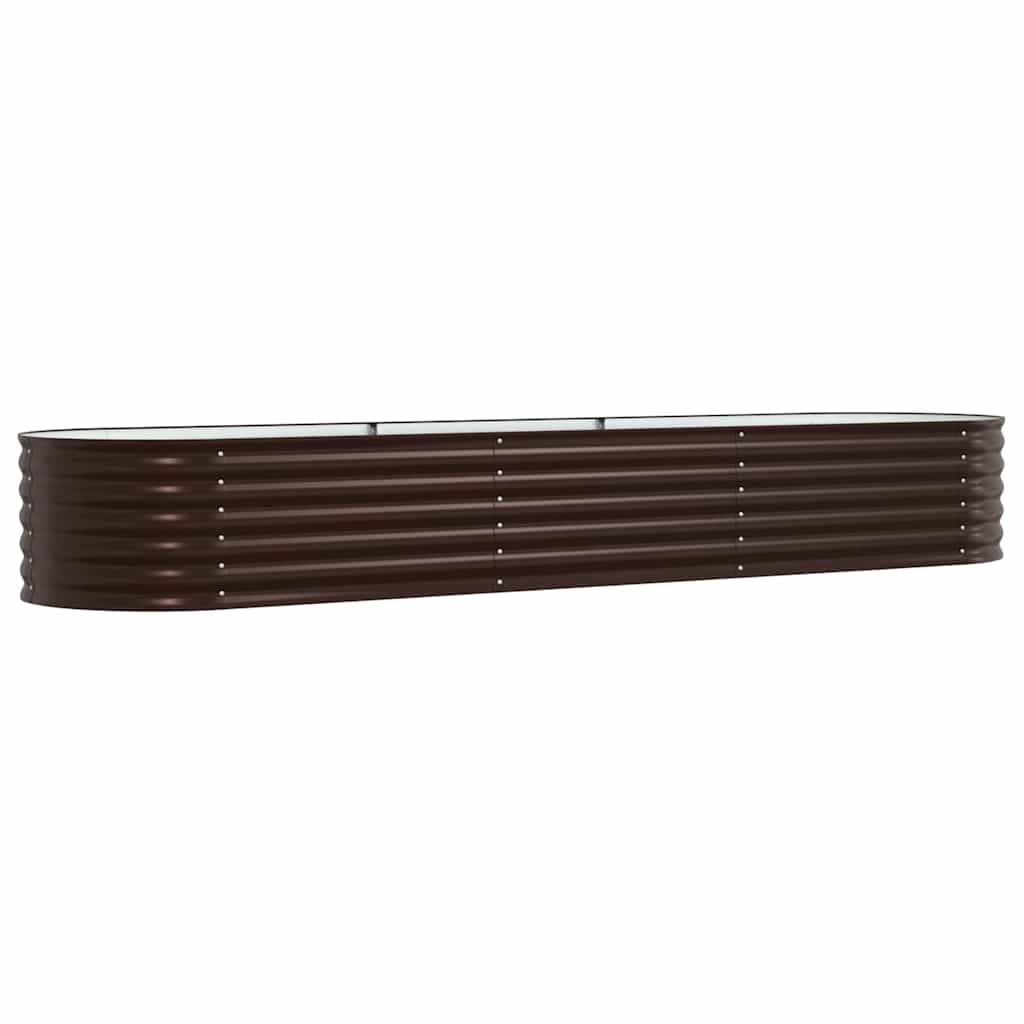 Letto Rialzato Marrone 320 x 80 x 44 cm Acciaio