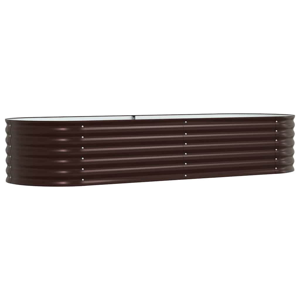 Letto Rialzato Marrone 240 x 80 x 44 cm Acciaio