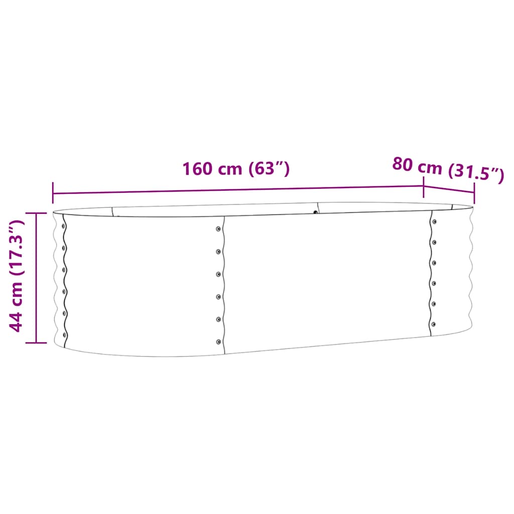 Letto Rialzato Marrone 160 x 80 x 44 cm Acciaio