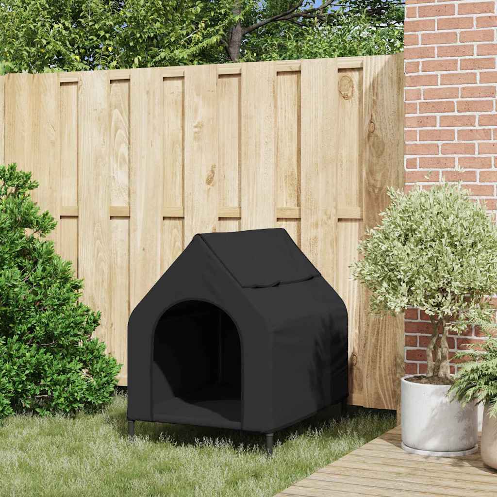 Casa per Animali Nero 90 x 65 x 83 cm Acciaio