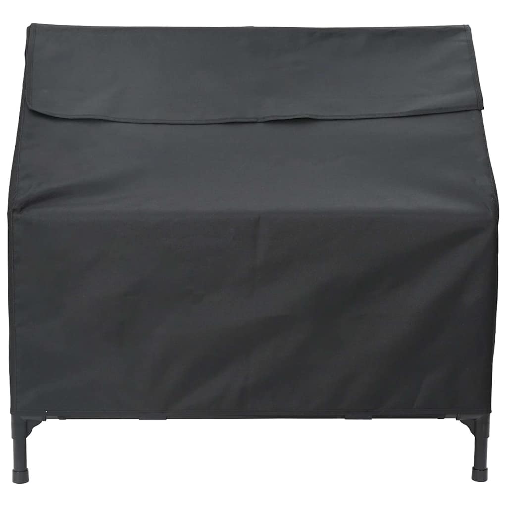 Casa per Animali Nero 90 x 65 x 83 cm Acciaio