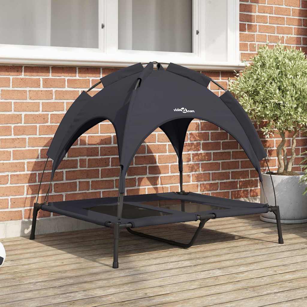 Letto per Cani Nero 92 x 77 x 82,5 cm Acciaio