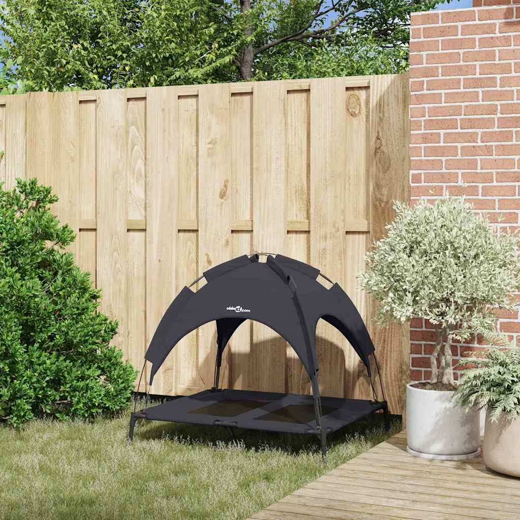 Letto per Cani Nero 92 x 77 x 82,5 cm Acciaio