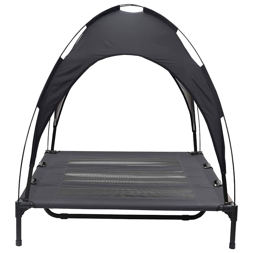 Letto per Cani Nero 122 x 93 x 106,5 cm Acciaio