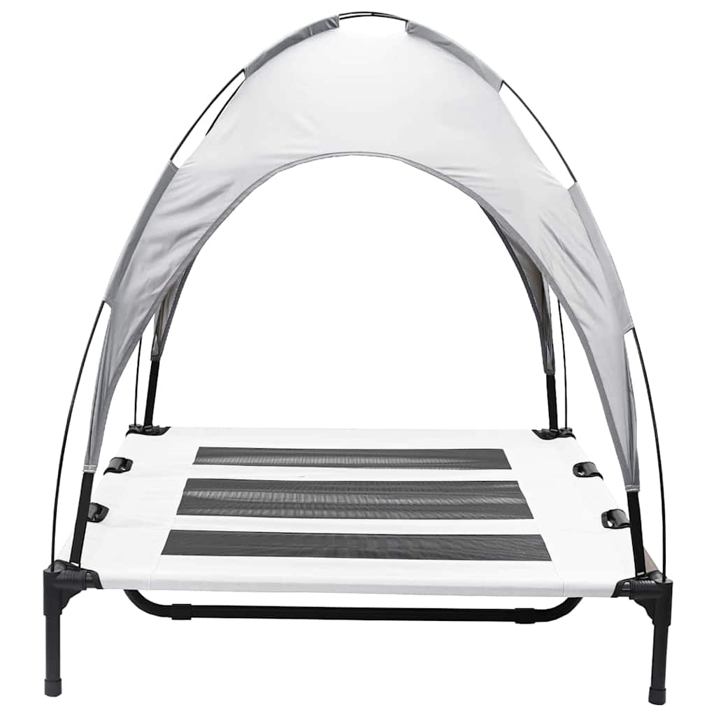 Letto per Cani Grigio Argento 122 x 93 x 106,5 cm Acciaio