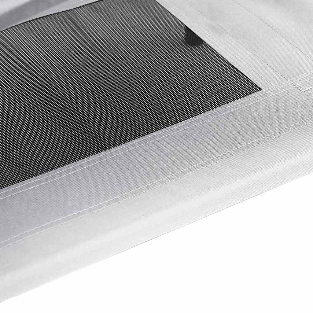 Letto per Cani Grigio Argento 122 x 93 x 106,5 cm Acciaio