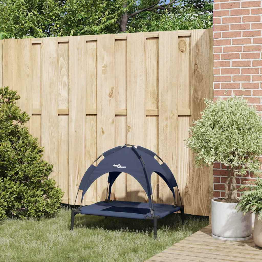 Letto per Cani Blu navy 76 x 62 x 70,5 cm Acciaio