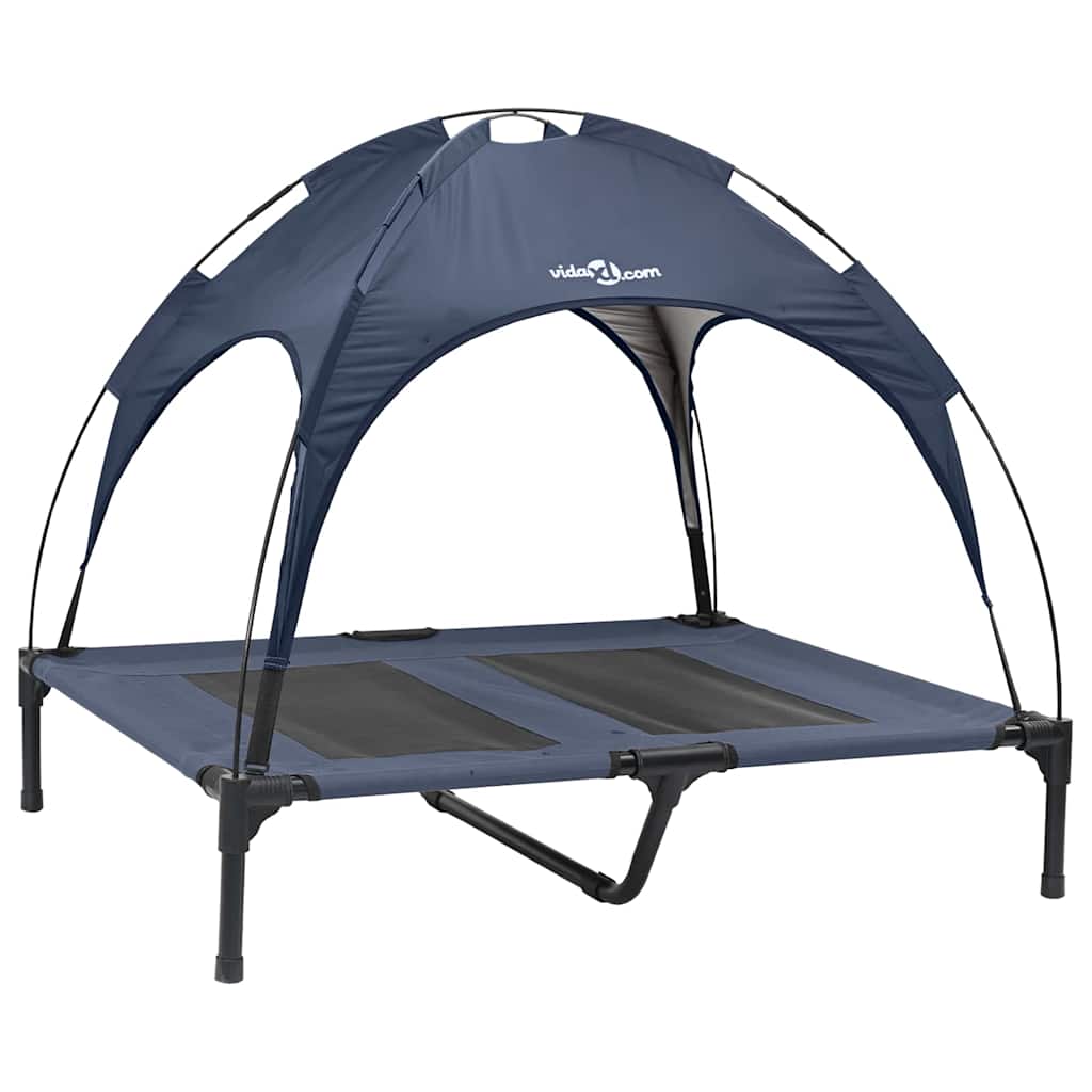 Letto per Cani Blu navy 92 x 77 x 82,5 cm Acciaio