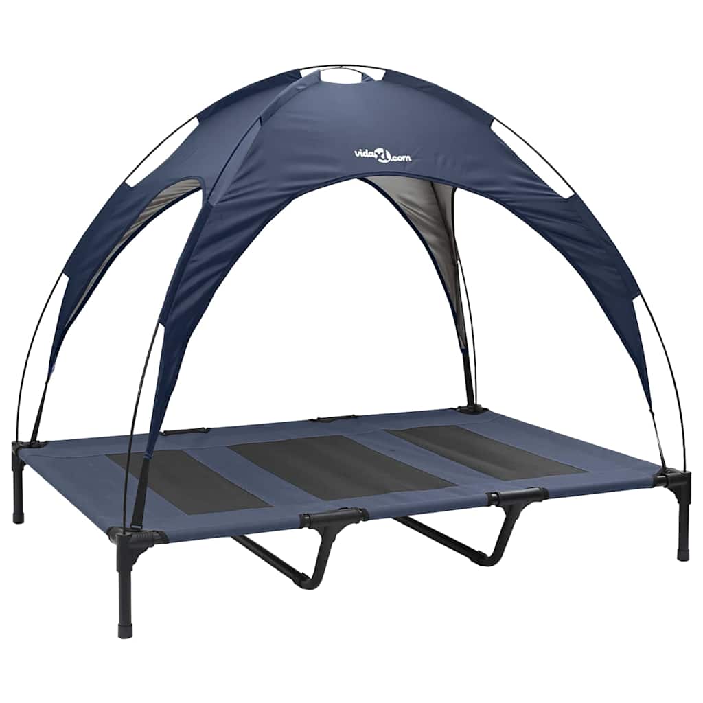 Letto per Cani Blu navy 122 x 93 x 106,5 cm Acciaio