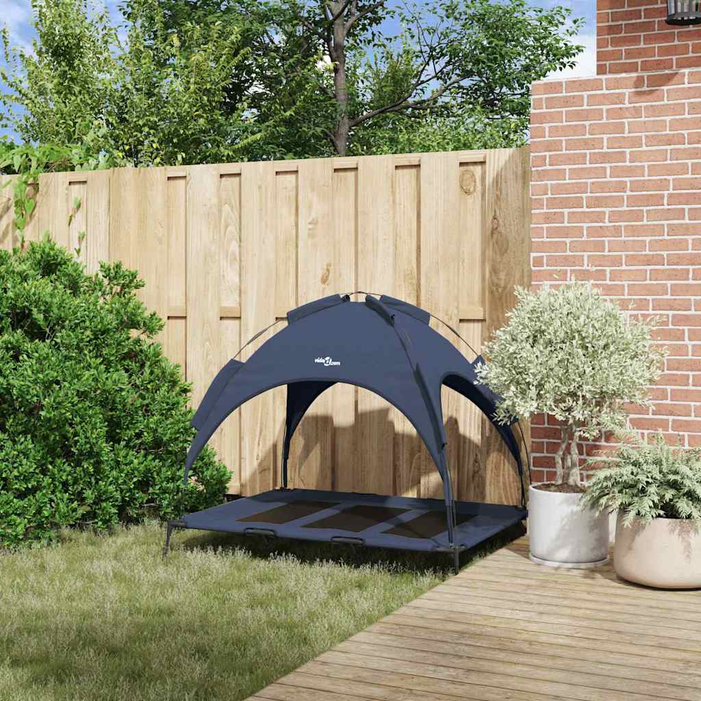 Letto per Cani Blu navy 122 x 93 x 106,5 cm Acciaio