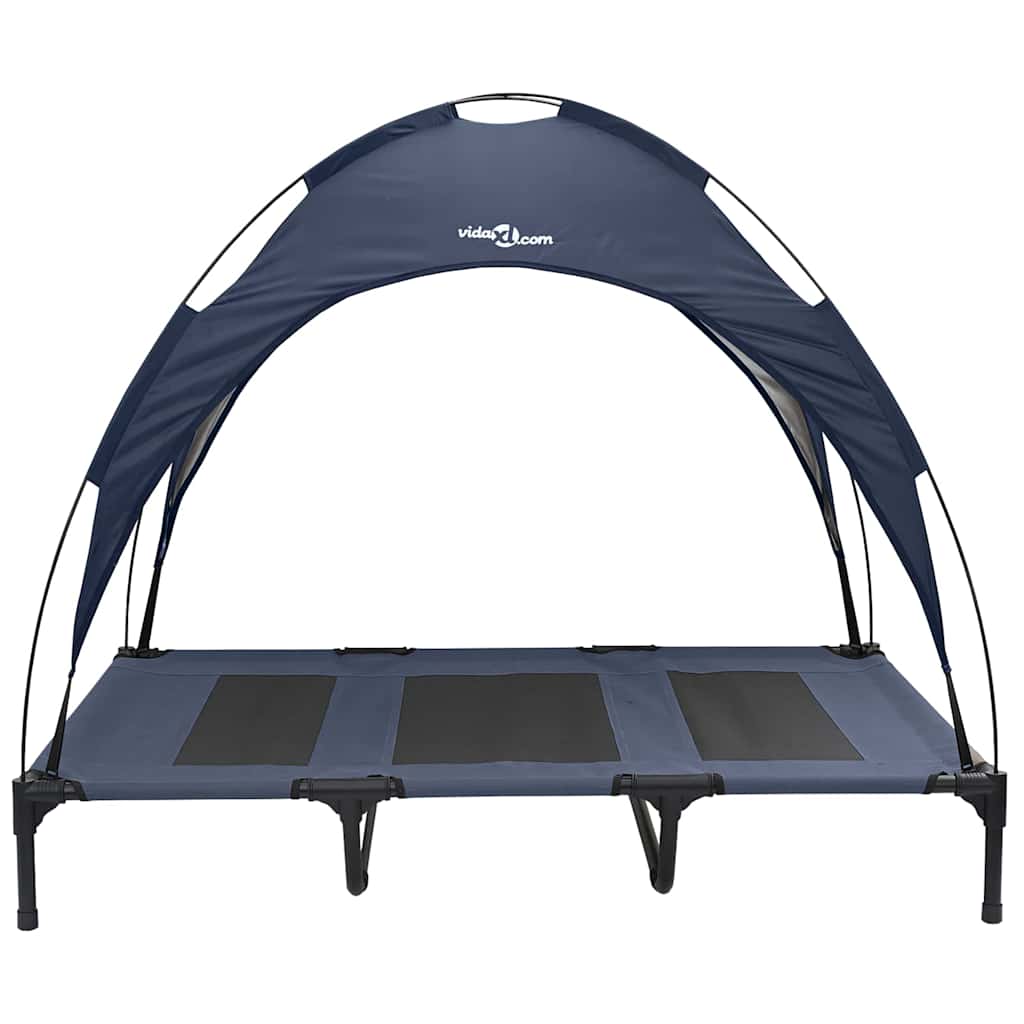 Letto per Cani Blu navy 122 x 93 x 106,5 cm Acciaio