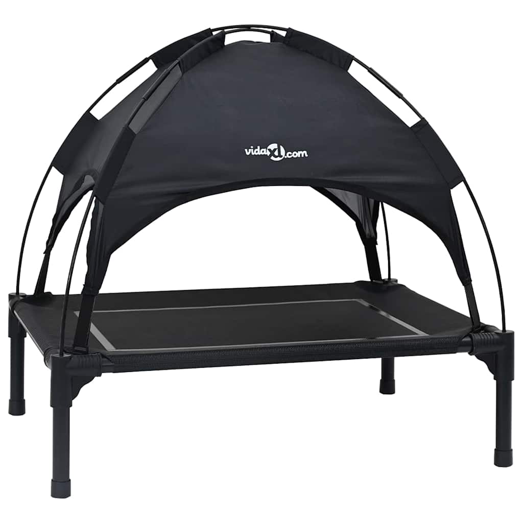 Letto per Cani 71 x 64 x 71 cm Acciaio Nero