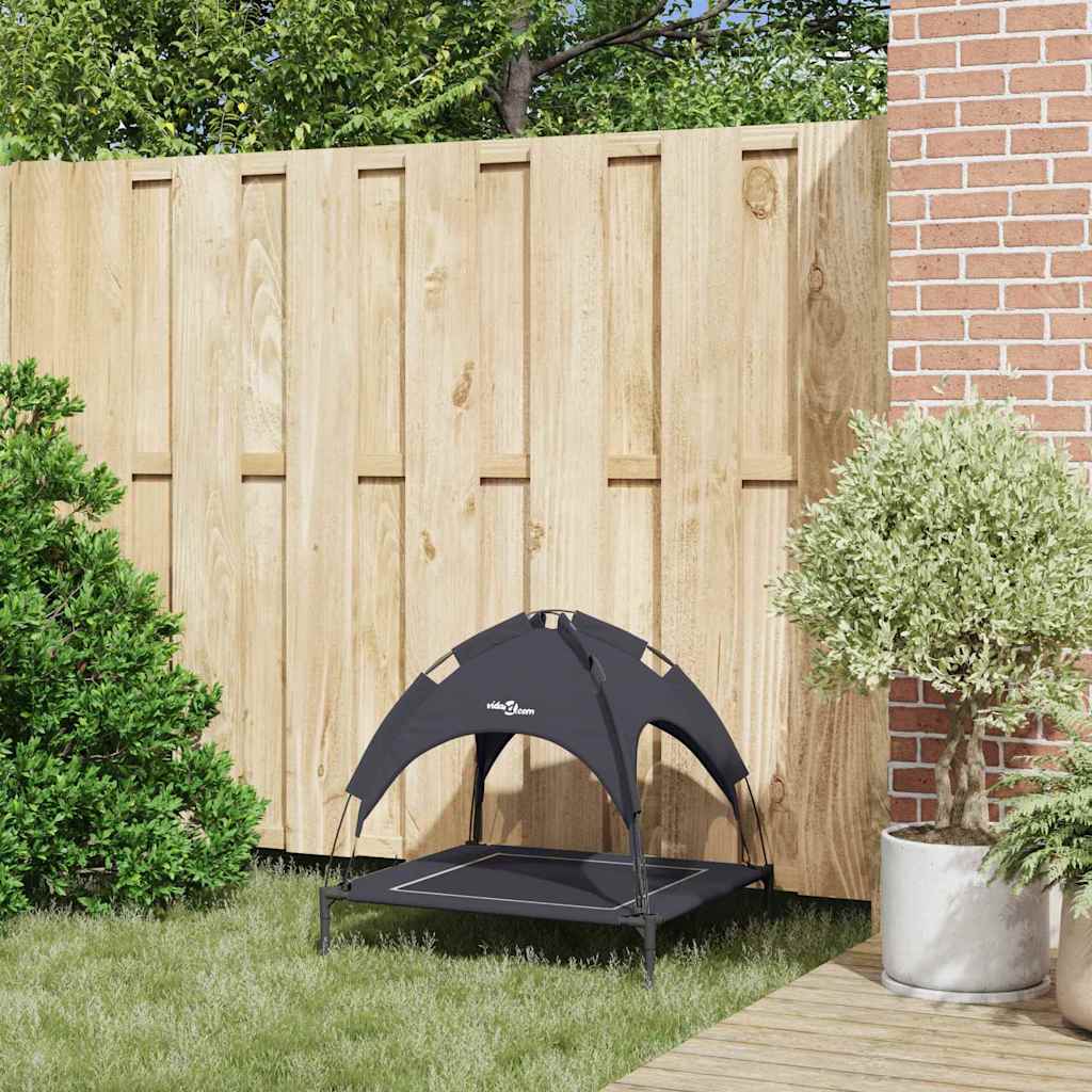 Letto per Cani 71 x 64 x 71 cm Acciaio Nero