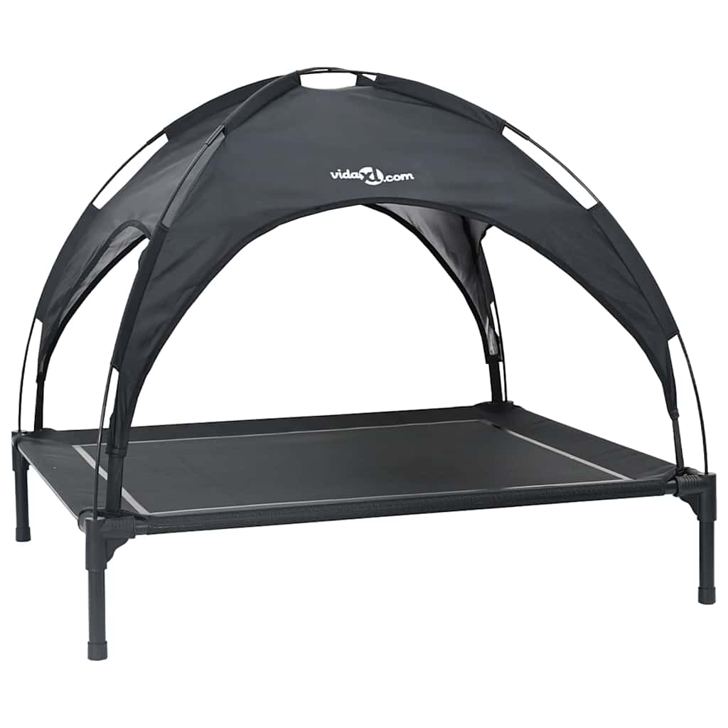 Letto per Cani 90 x 81 x 80,5 cm Acciaio Nero