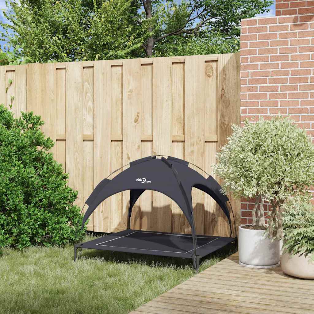 Letto per Cani 104 x 86 x 84,5 cm Acciaio Nero