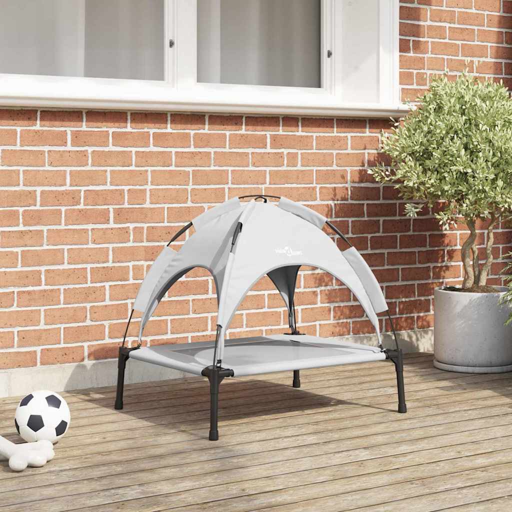 Letto per Cani 63 x 49,5 x 60 cm Acciaio Grigio Argento