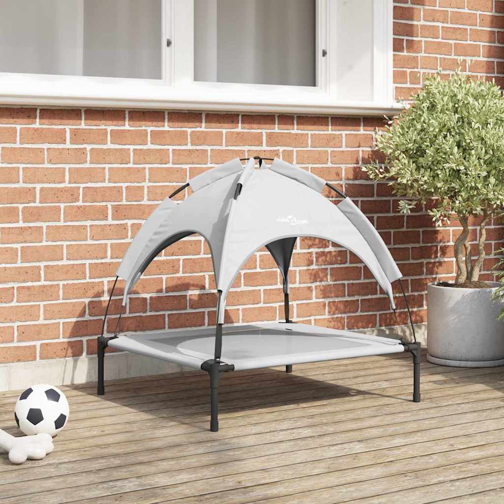 Letto per Cani 71 x 64 x 71 cm Acciaio Grigio Argento