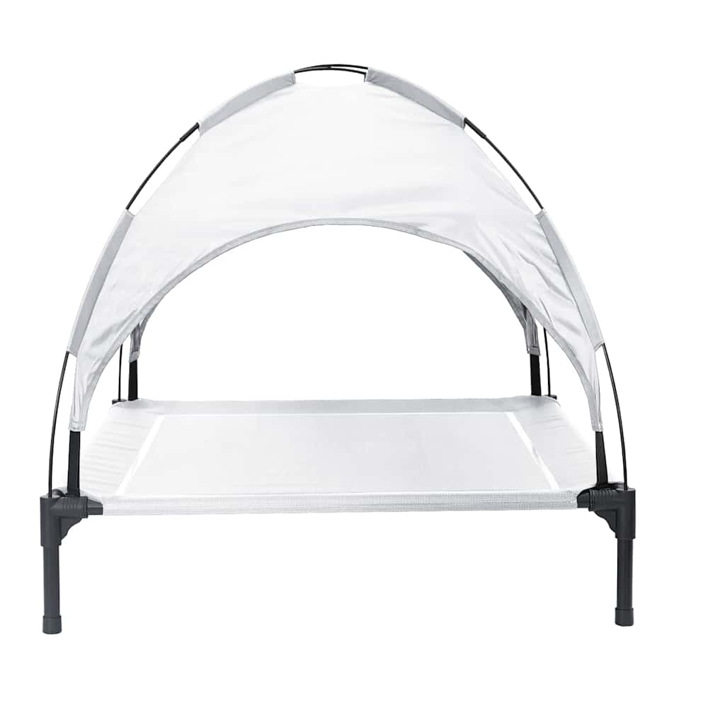 Letto per Cani 90 x 81 x 80,5 cm Acciaio Grigio Argento