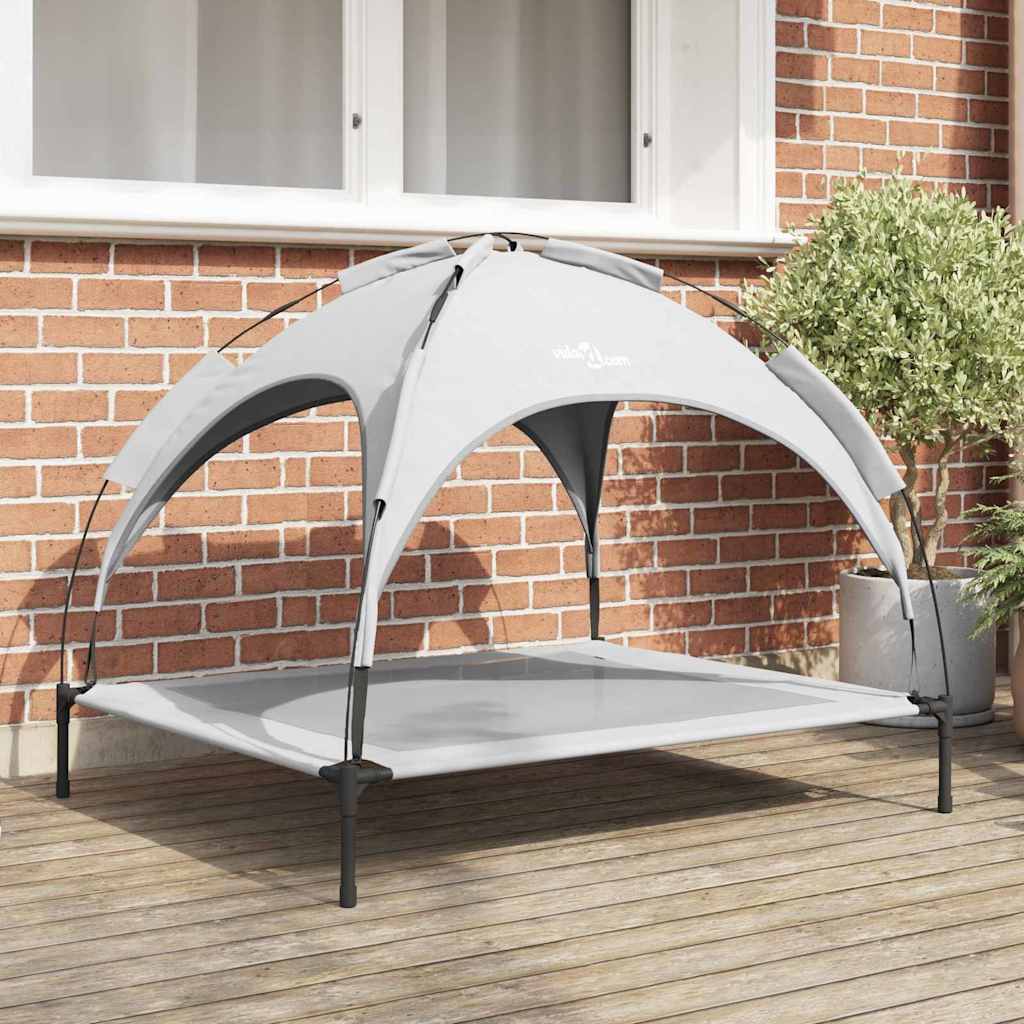 Letto per Cani 104 x 86 x 84,5 cm Acciaio Grigio Argento