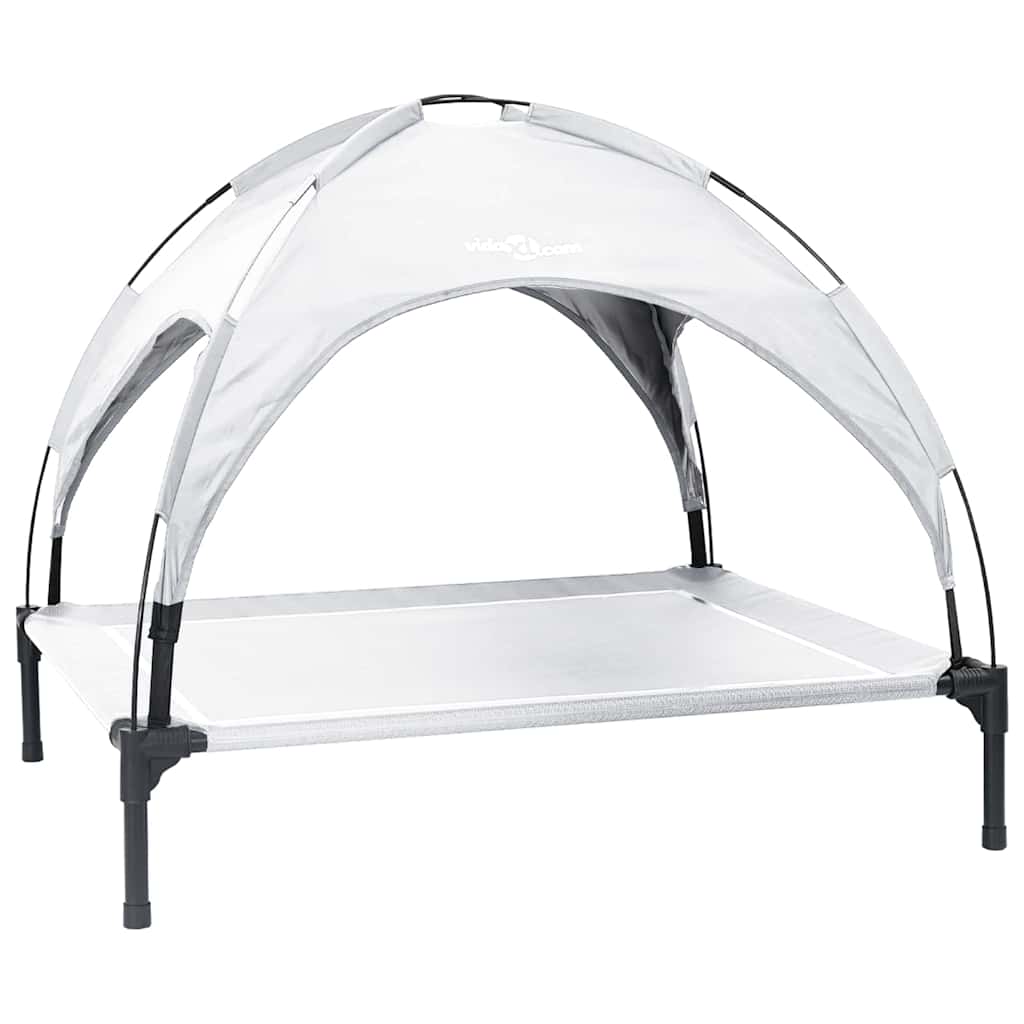 Letto per Cani 104 x 86 x 84,5 cm Acciaio Grigio Argento