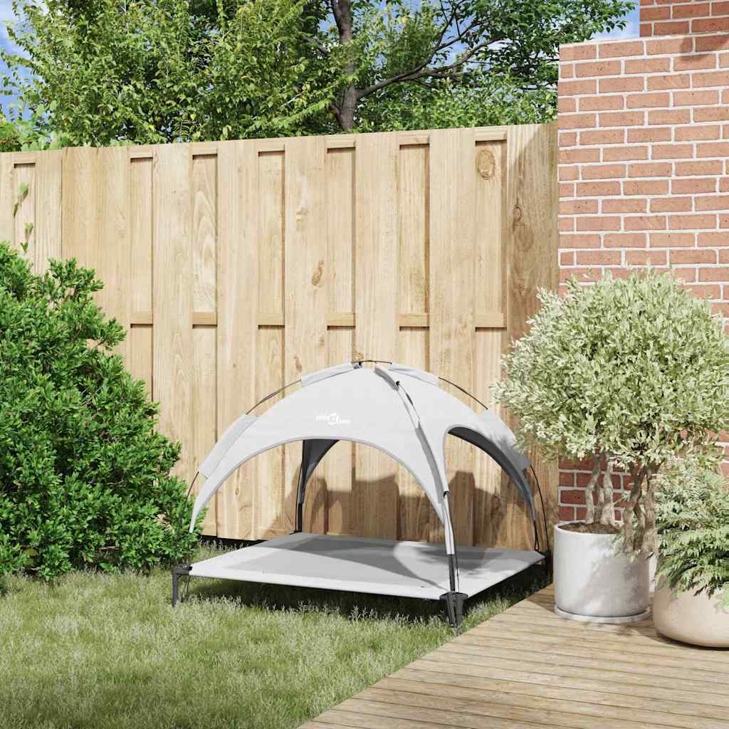 Letto per Cani 104 x 86 x 84,5 cm Acciaio Grigio Argento