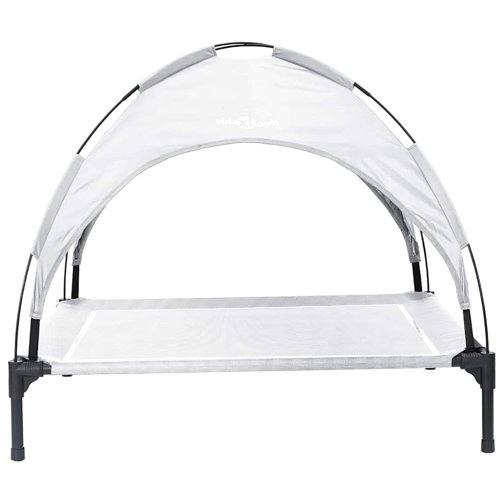 Letto per Cani 104 x 86 x 84,5 cm Acciaio Grigio Argento