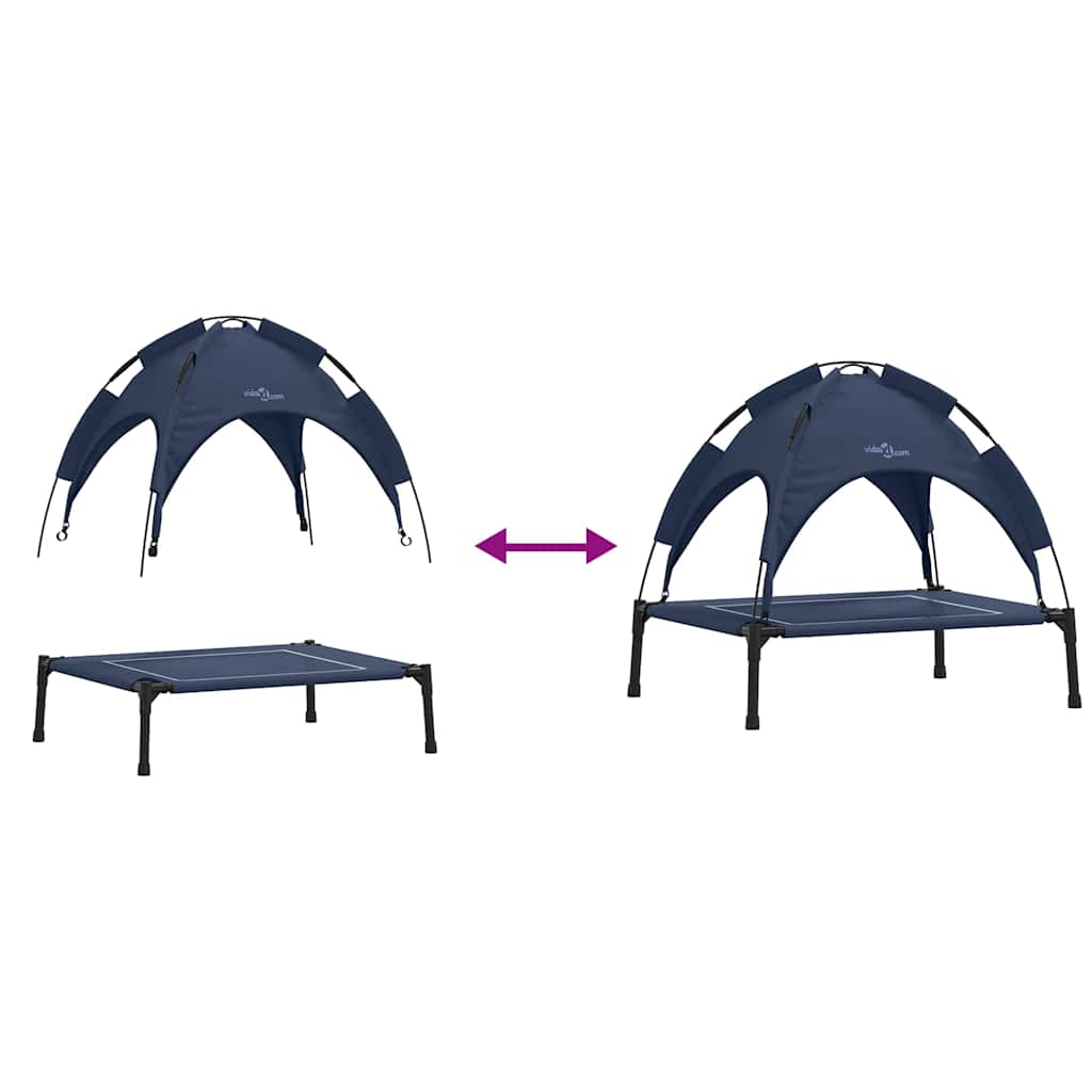 Letto per Cani 71 x 64 x 71 cm Acciaio Blu navy