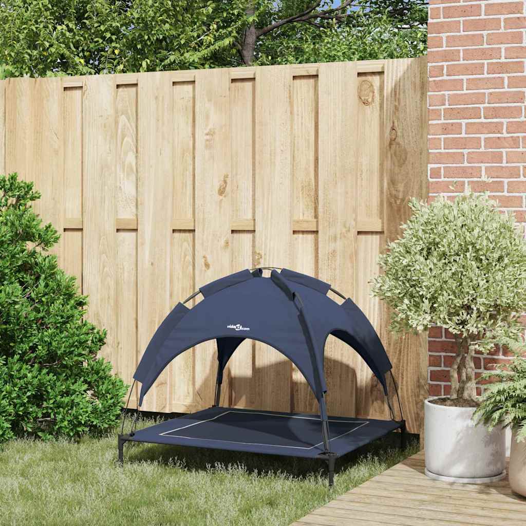 Letto per Cani 90 x 81 x 80,5 cm Acciaio Blu navy