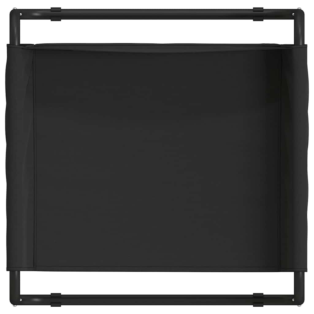 Letto per Cani Nero 75 x 75 x 30 cm Acciaio