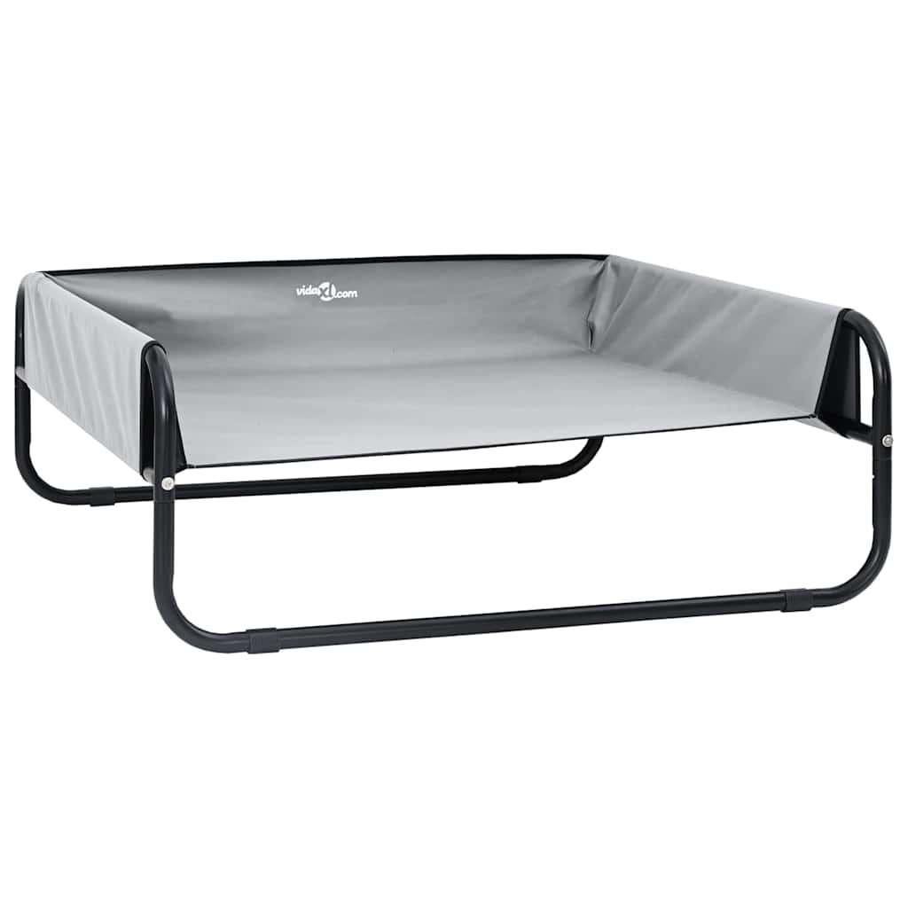 Letto per Cani Grigio chiaro 57 x 57 x 24 cm Acciaio