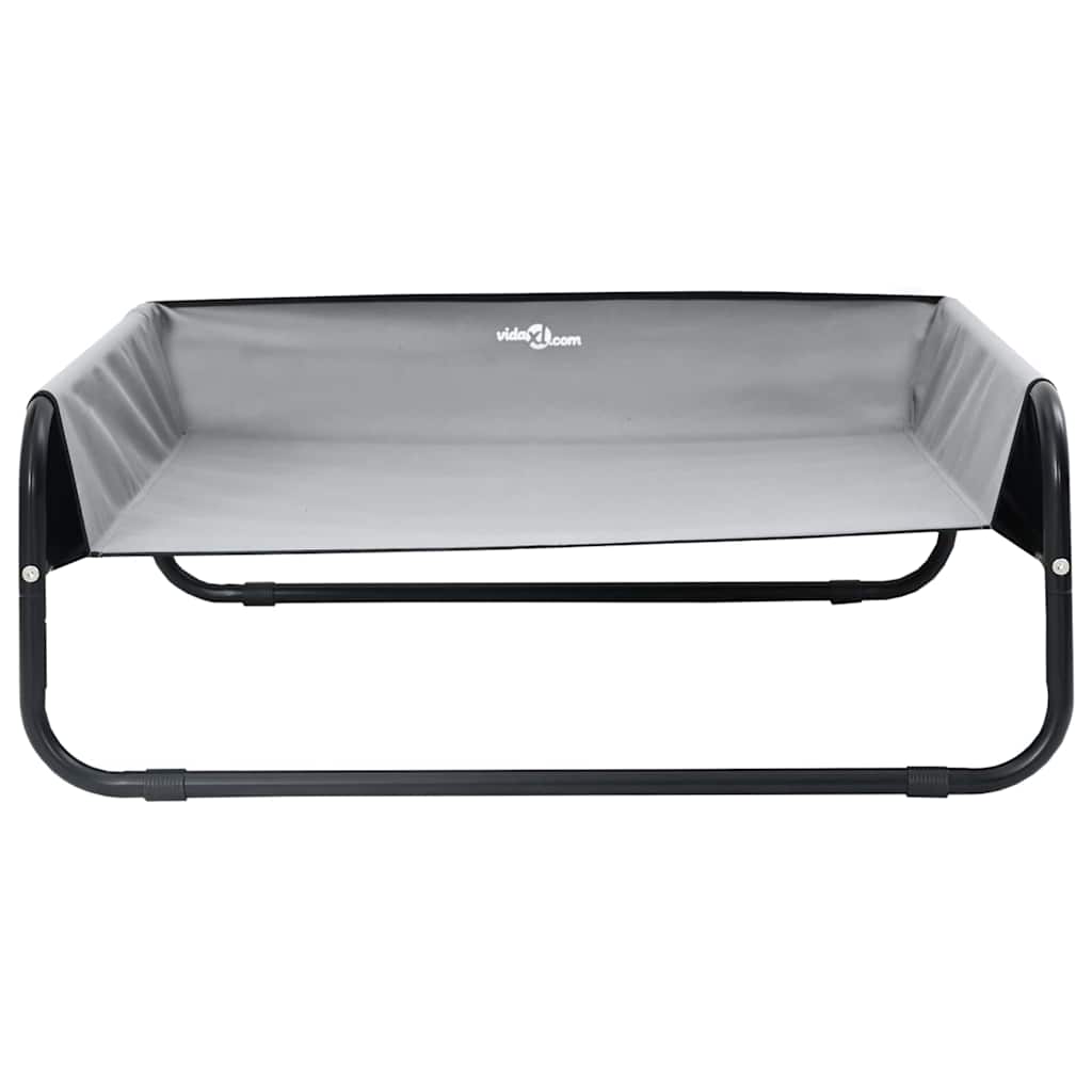 Letto per Cani Grigio chiaro 57 x 57 x 24 cm Acciaio