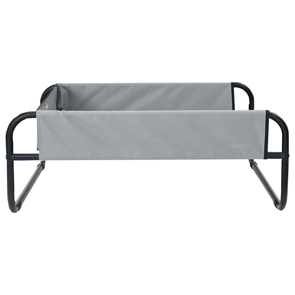 Letto per Cani Grigio chiaro 57 x 57 x 24 cm Acciaio