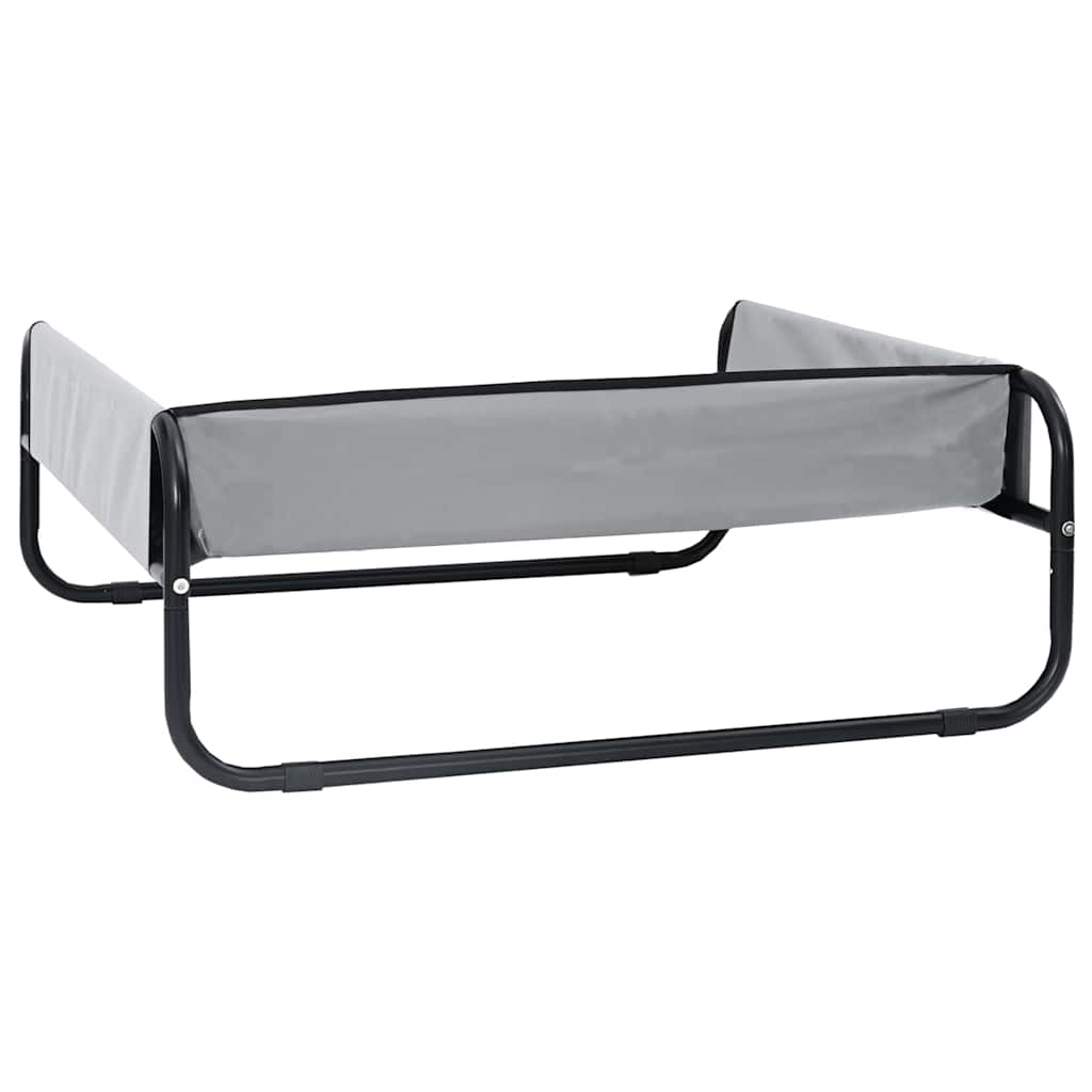 Letto per Cani Grigio chiaro 57 x 57 x 24 cm Acciaio