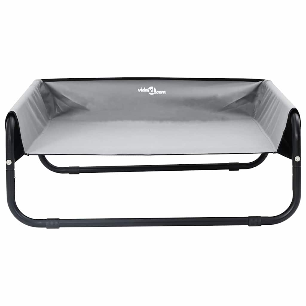 Letto per Cani Grigio chiaro 75 x 75 x 30 cm Acciaio
