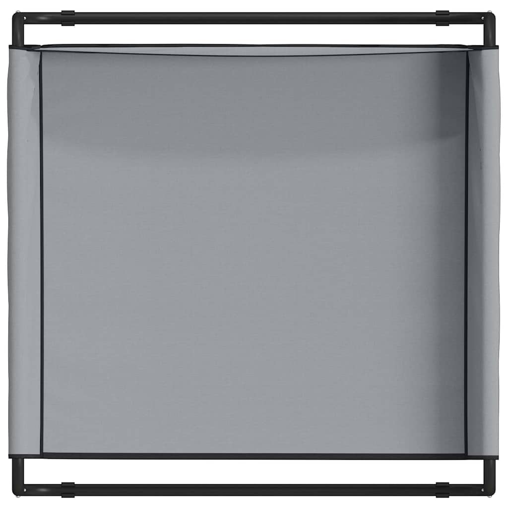 Letto per Cani Grigio chiaro 75 x 75 x 30 cm Acciaio
